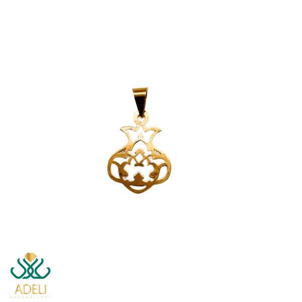 پلاک طلا طرح انار
