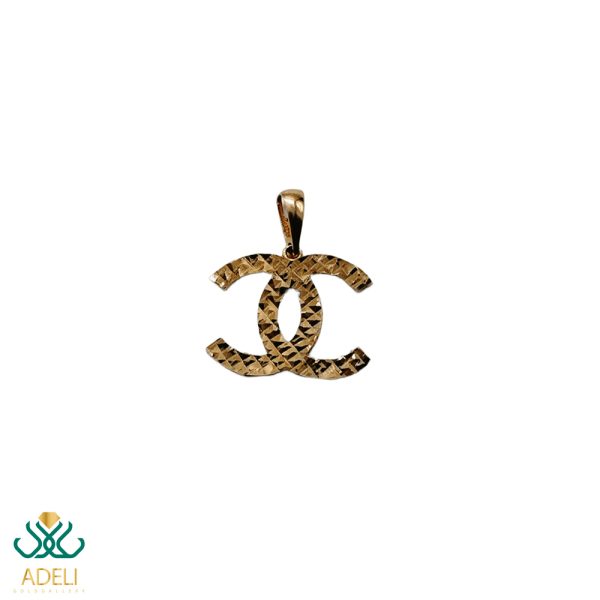 پلاک طلا آرم شنل (Chanel)