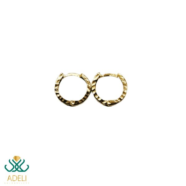 گوشواره طلا حلقه ای تراشه