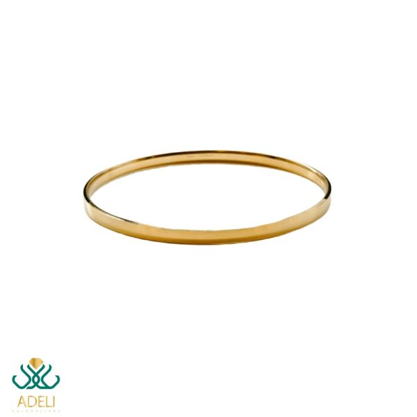 النگو طلا بچگانه آینه ای پهن