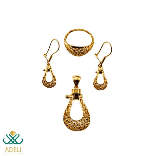 نیم ست طلا الی گلد