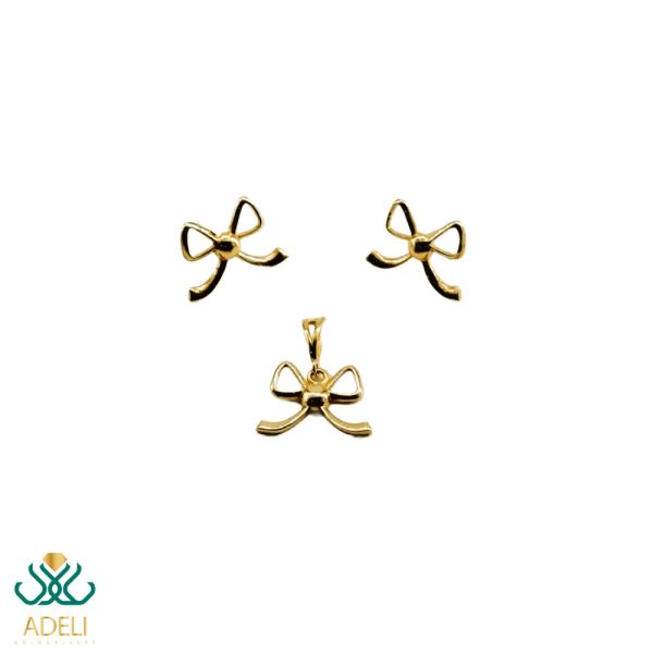 نیم ست طلا پاپیون