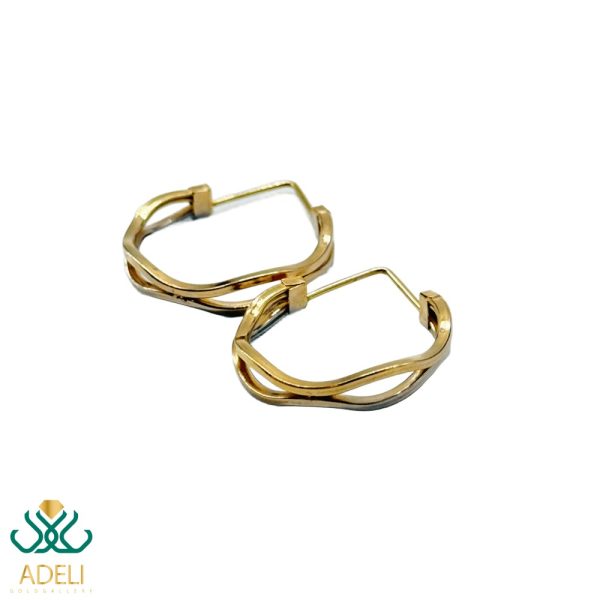 گوشواره طلا حلقه ای دوبل