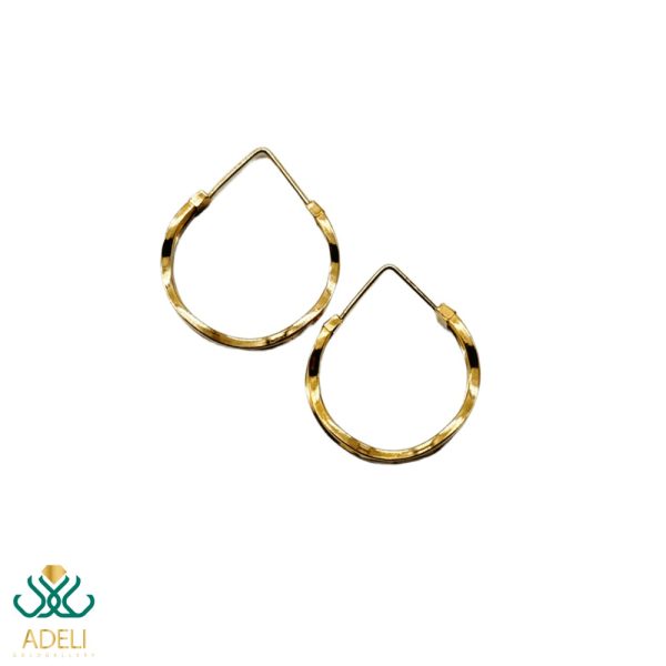 گوشواره طلا حلقه ای دوبل