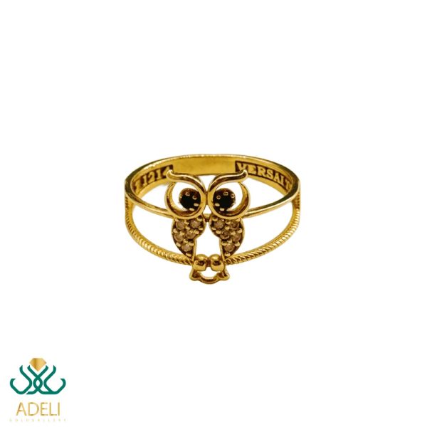 انگشتر طلای جغد