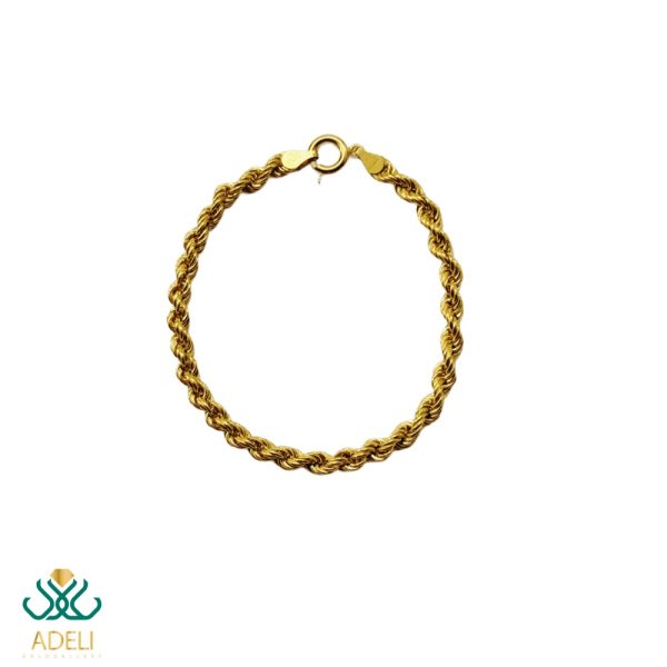 دستبند طلا شل طنابی