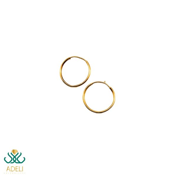 گوشواره طلا حلقه ای ساده