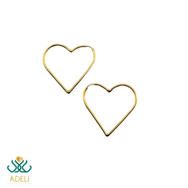 گوشواره طلا روکو قلب