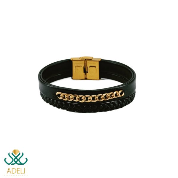 دستبند طلا چرم کارتیر