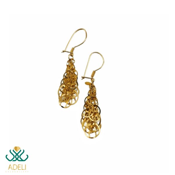 گوشواره طلا آویز شربتی