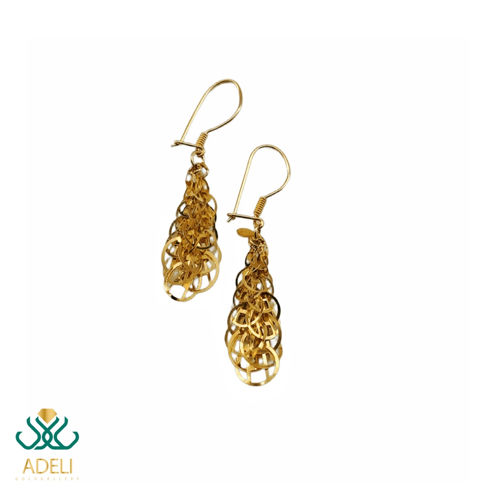 گوشواره طلا آویز شربتی گوشواره طلا آویز شربتی