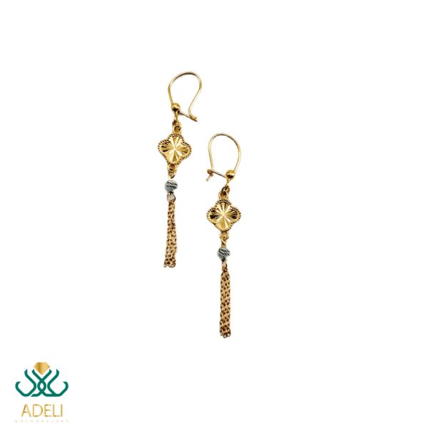 گوشواره طلا آویز ونکلیف